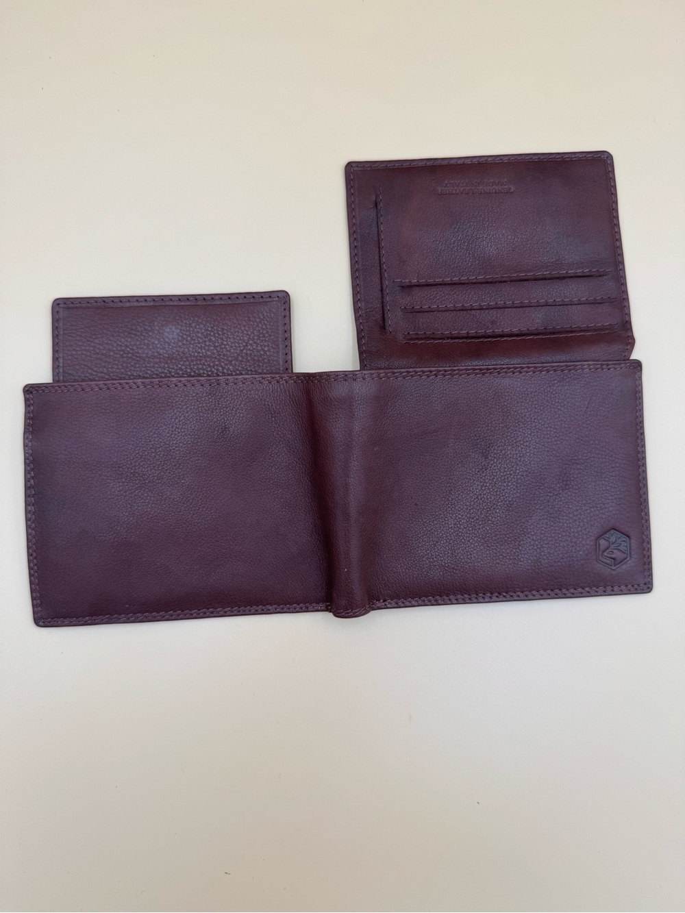 Valentina In Pell Genuine Leather Bifold Brown Wallet Coin Pocket - Picture 9 of 9